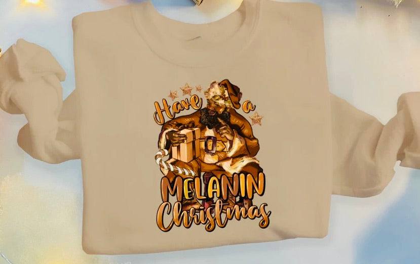 Have yourself a Melanin Christmas tshirt