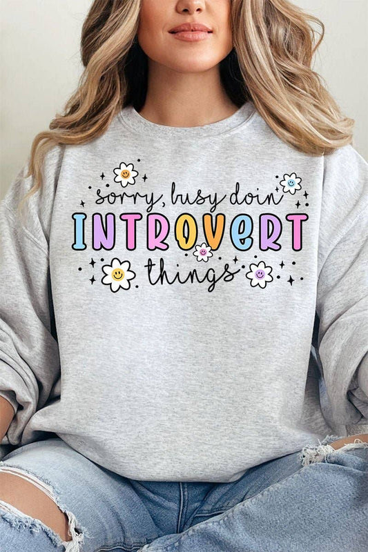 Doin' Introvert Things Unisex NuBlend Crew Sweatshirt