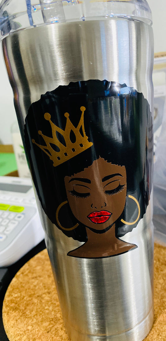 Queen blinged tumblers