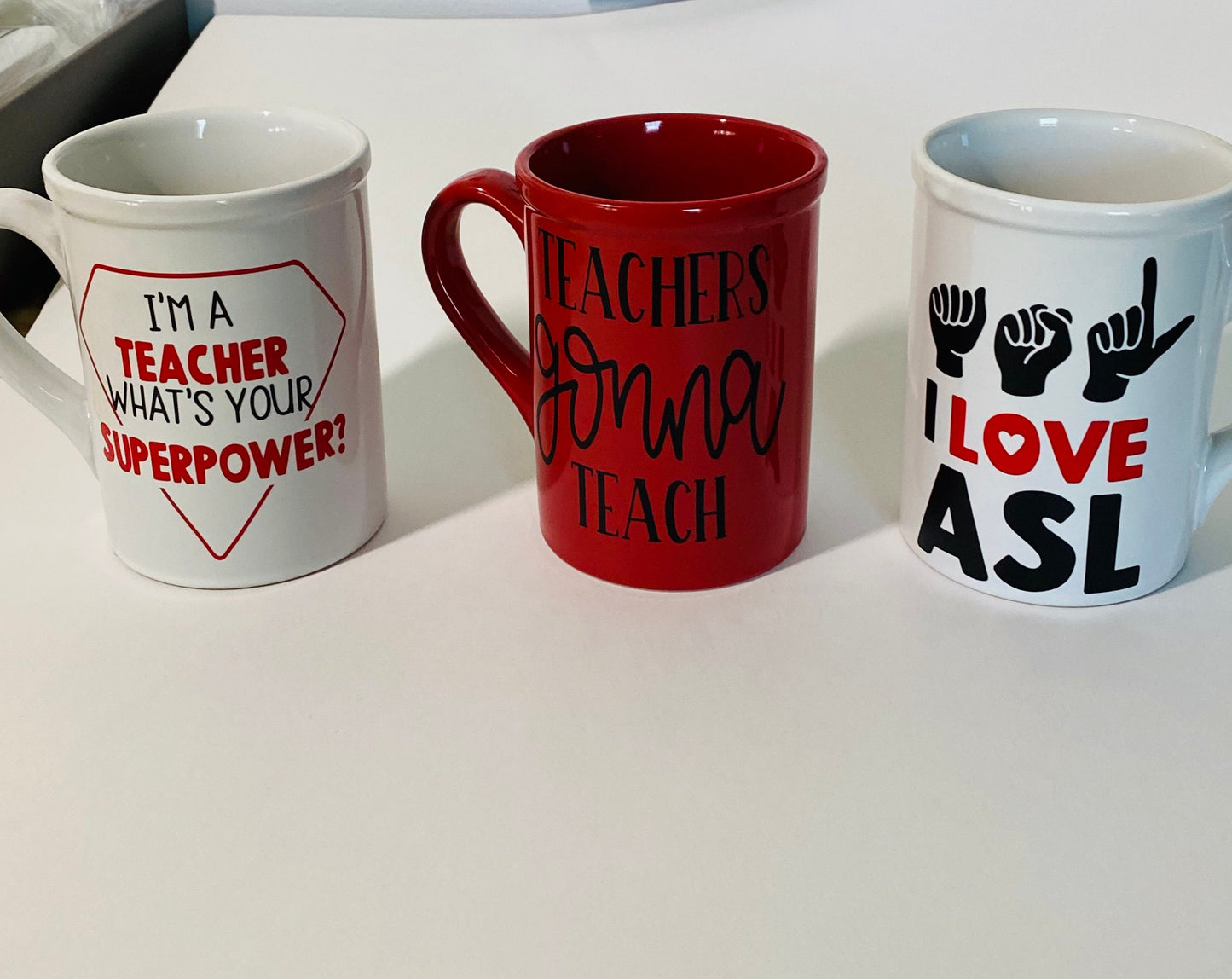 Teacher's gifts, gifts under 25, Any occasion, school gifts, educators, cups, mugs