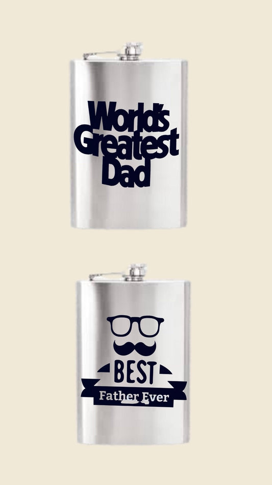Personalized Stainless Steel flask, any wording you choose, under 25.00,