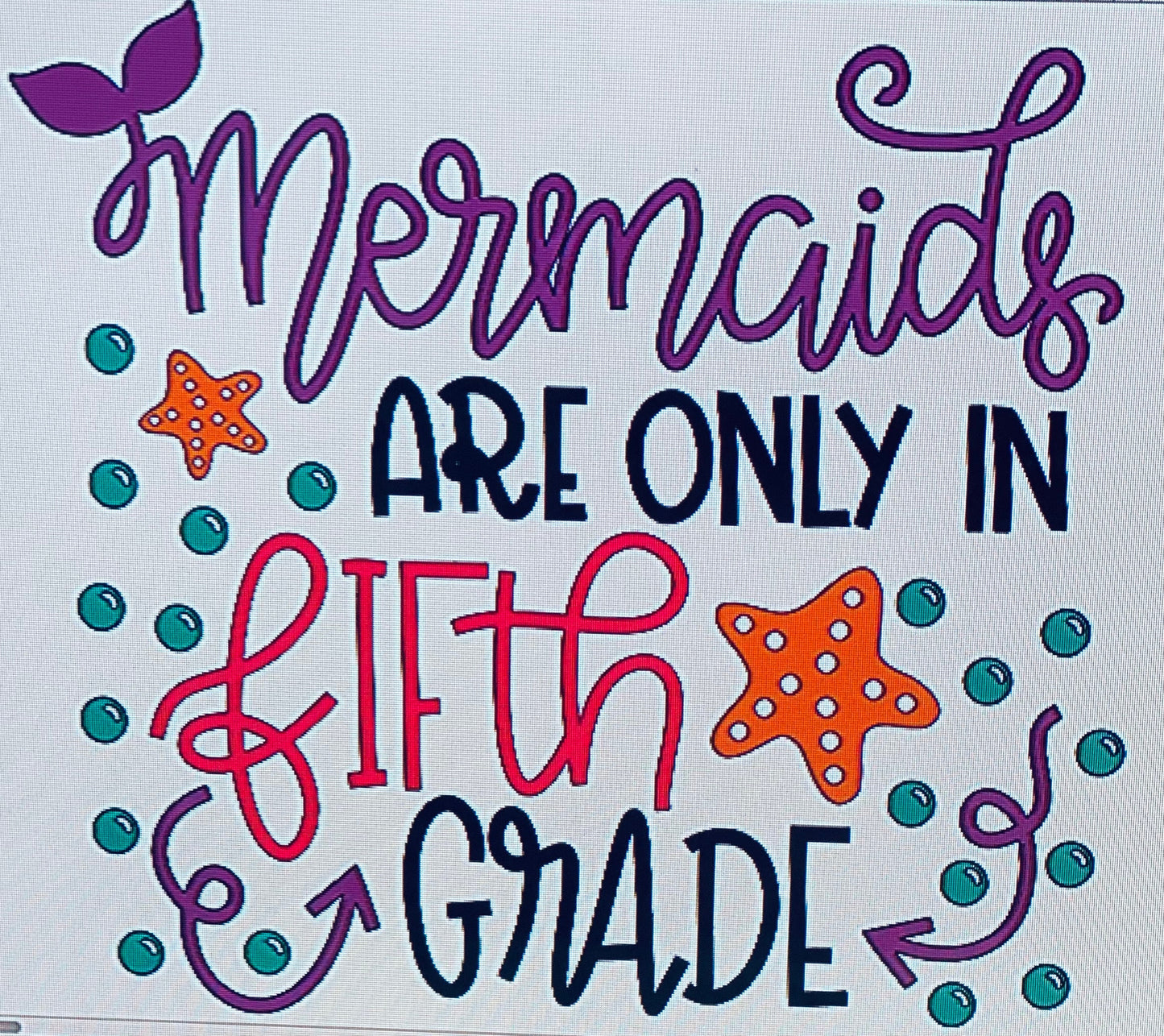 Mermaid grade shirts