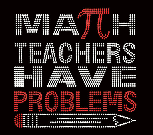 Blinged Educator Shirt - Math Teacher