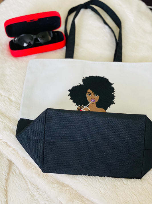 Embroidered Tote Bag