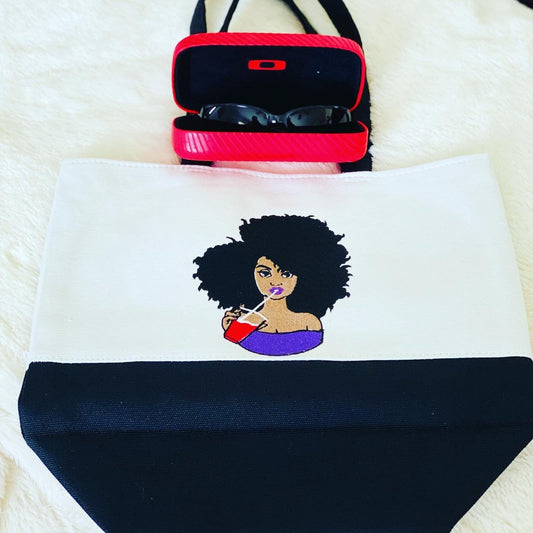 Embroidered Tote Bag
