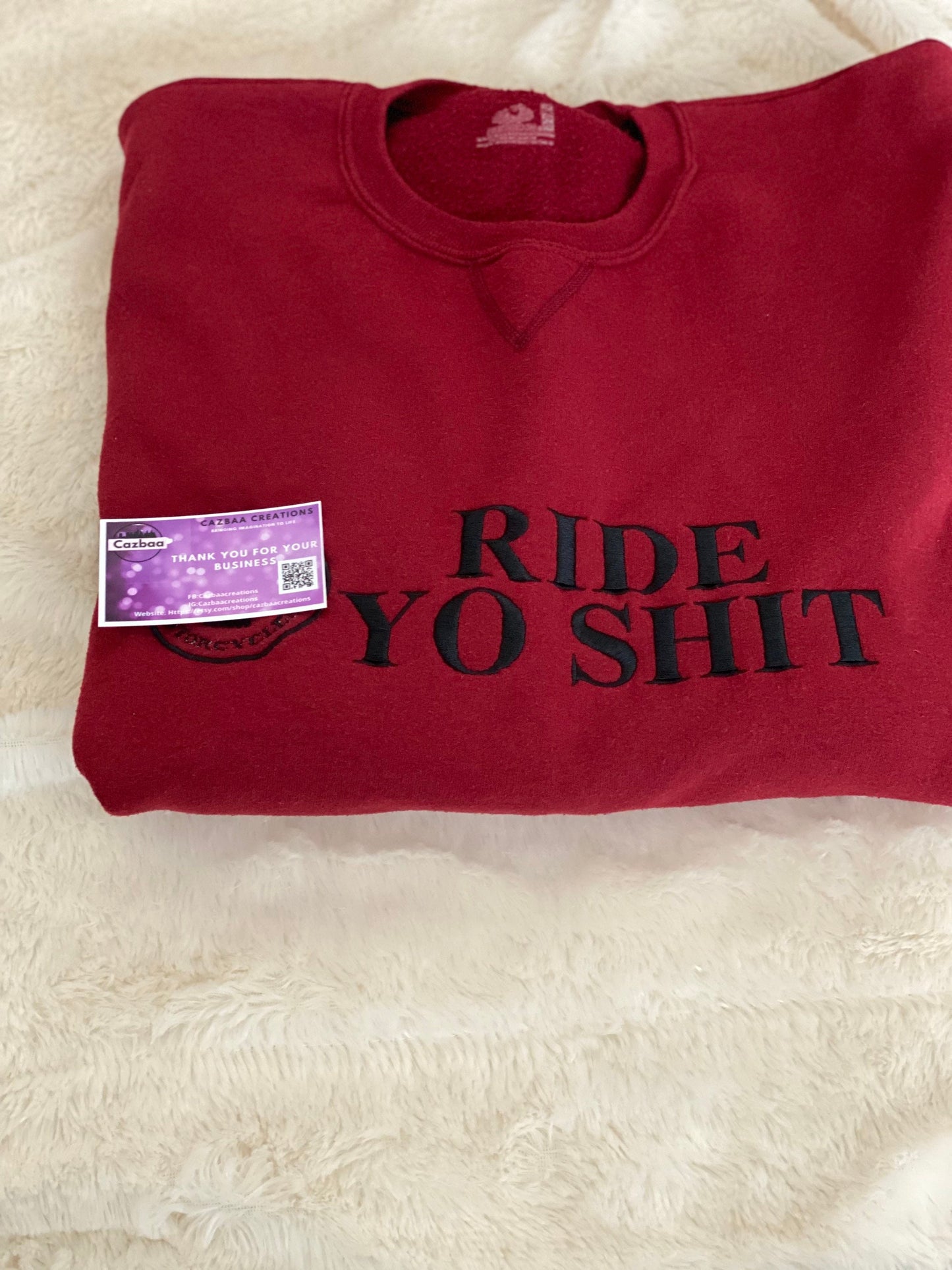 Ride yo Sh#t motorcycle sweatshirt