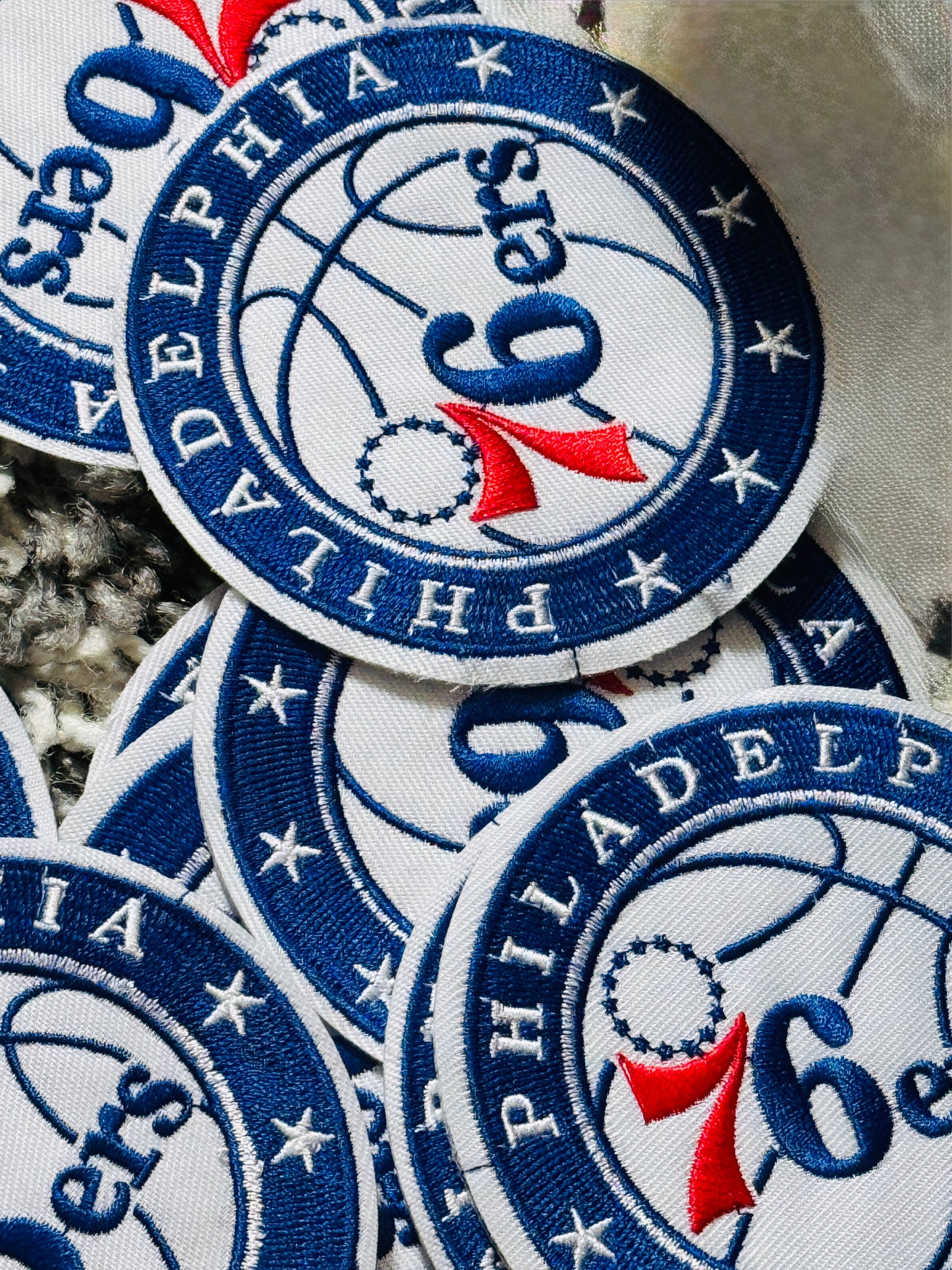 🏀 Philadelphia 76ers Patch Embroidery Patch, Philadelphia sports, team, basketball