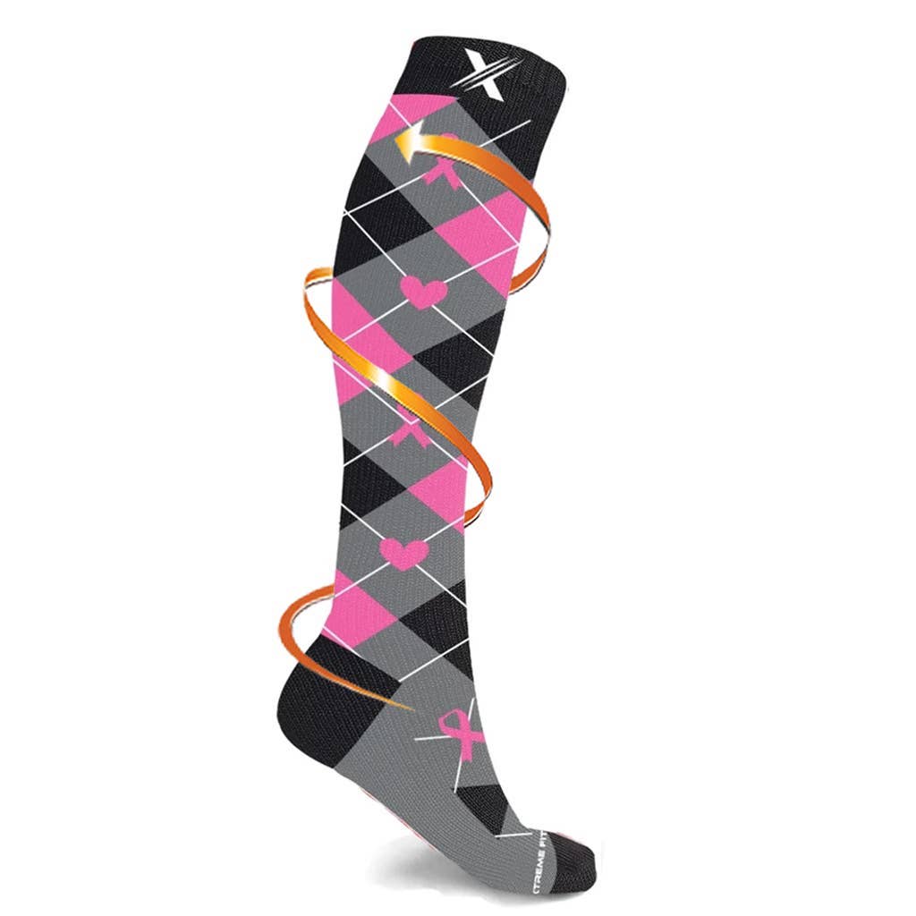 BREAST CANCER AWARENESS HOPE & LOVE SOCKS -