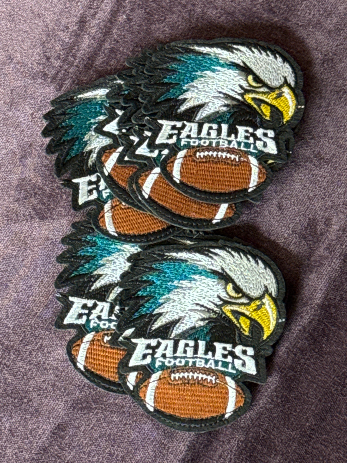 Eagles football embroidery patch, sports embroidery,football lover, DIY enthusiast