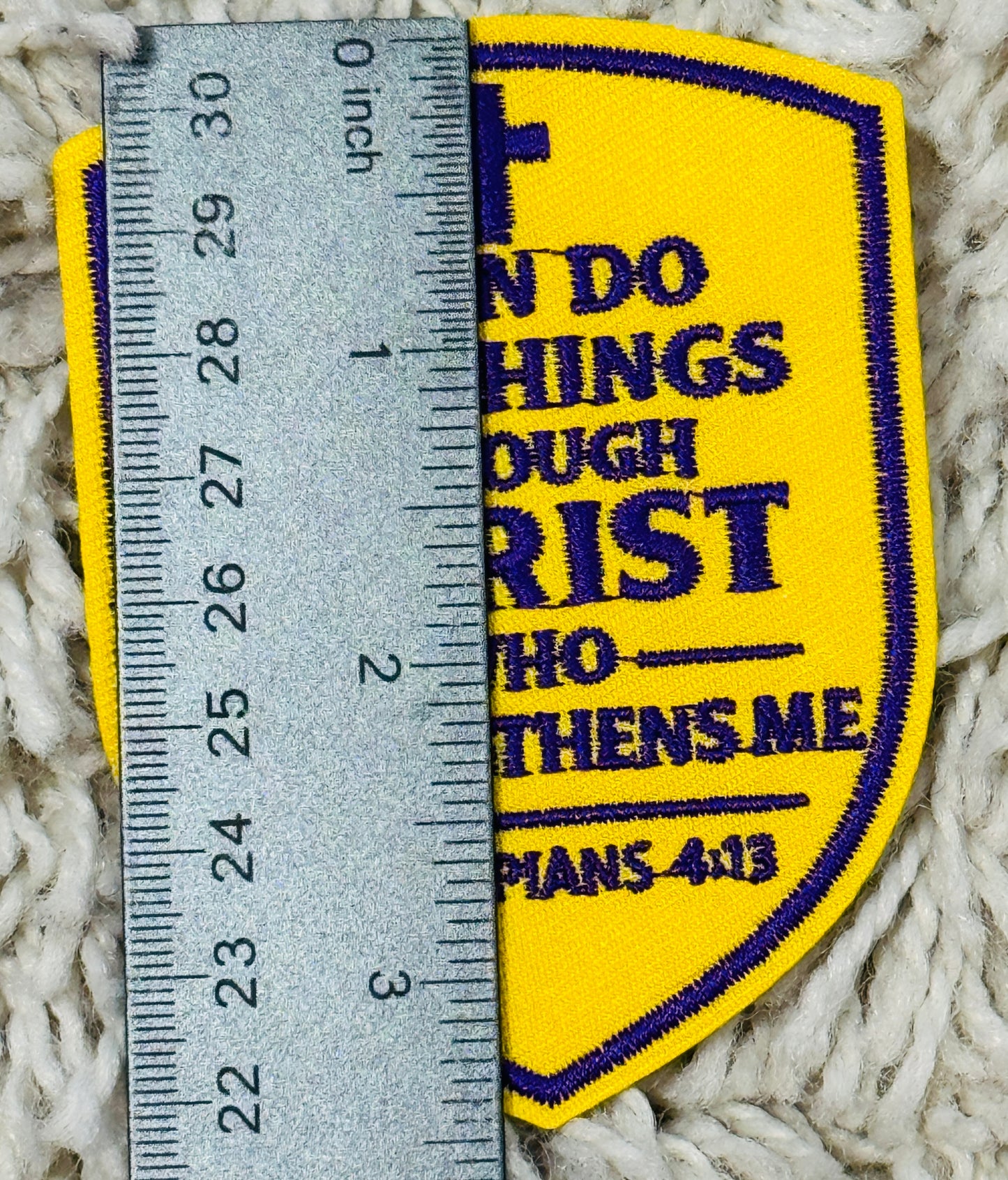 I can do all things embroidery patch