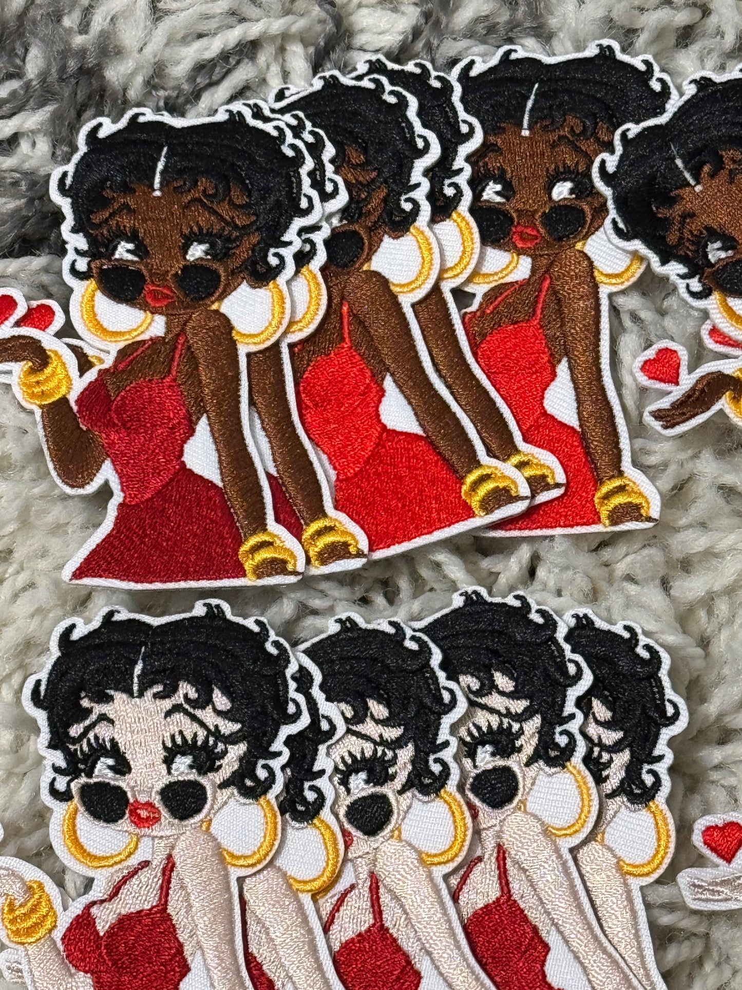 Betty with all my heart embroidery patch