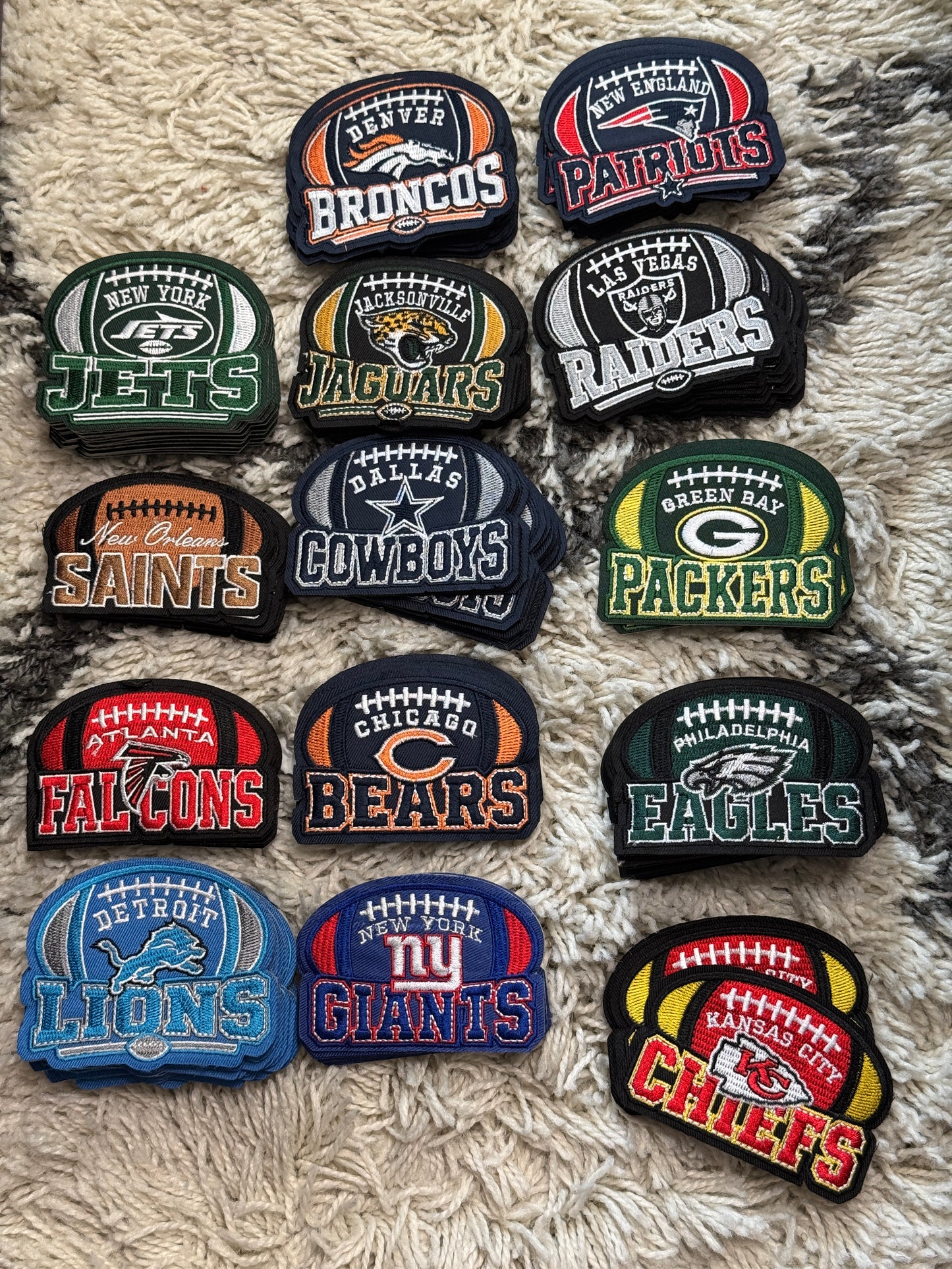 Football Fan Embroidered Patch | Sports Inspired Patch | Game Day Patch | Embroidered Fan Gear Accessory | Football Lover Gift