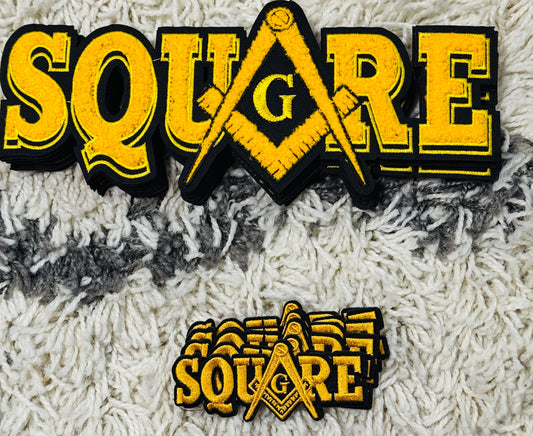 Masonic Square and Compass embroidery patch,chenille patch