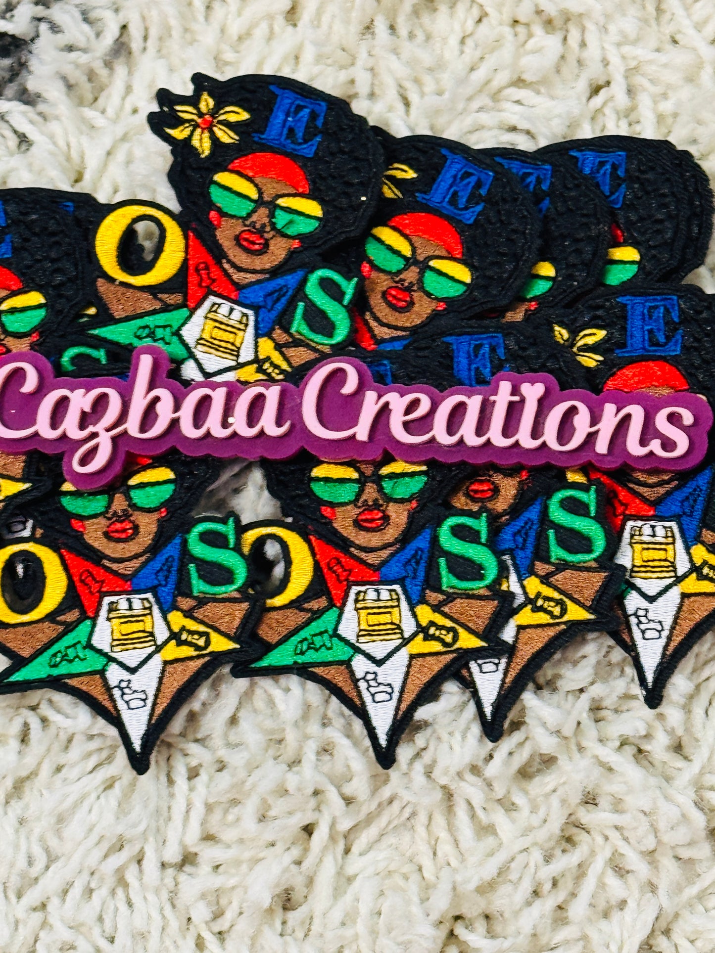 OES daughter embroidery patch, DOI, Sistar, keeper