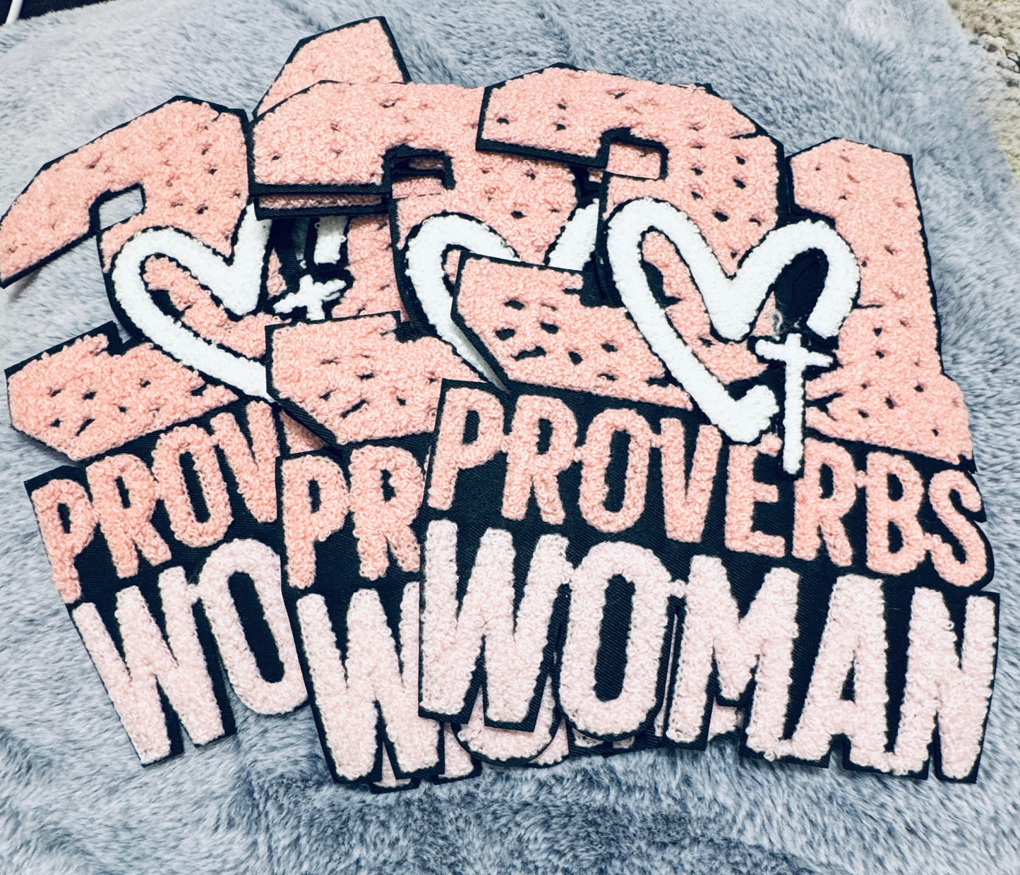 Proverbs 31 Woman Chenille patch, Christian patch, inspirational patch, Christian apparel