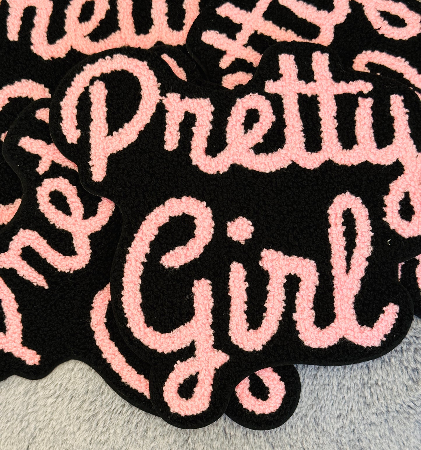 Pretty Girl Chenille Patch in various colors
