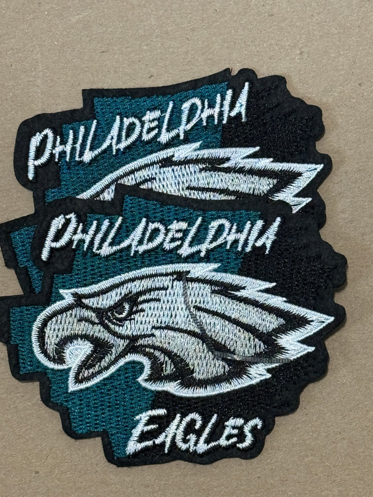 Eagles head embroidery patch, Philly, team sports