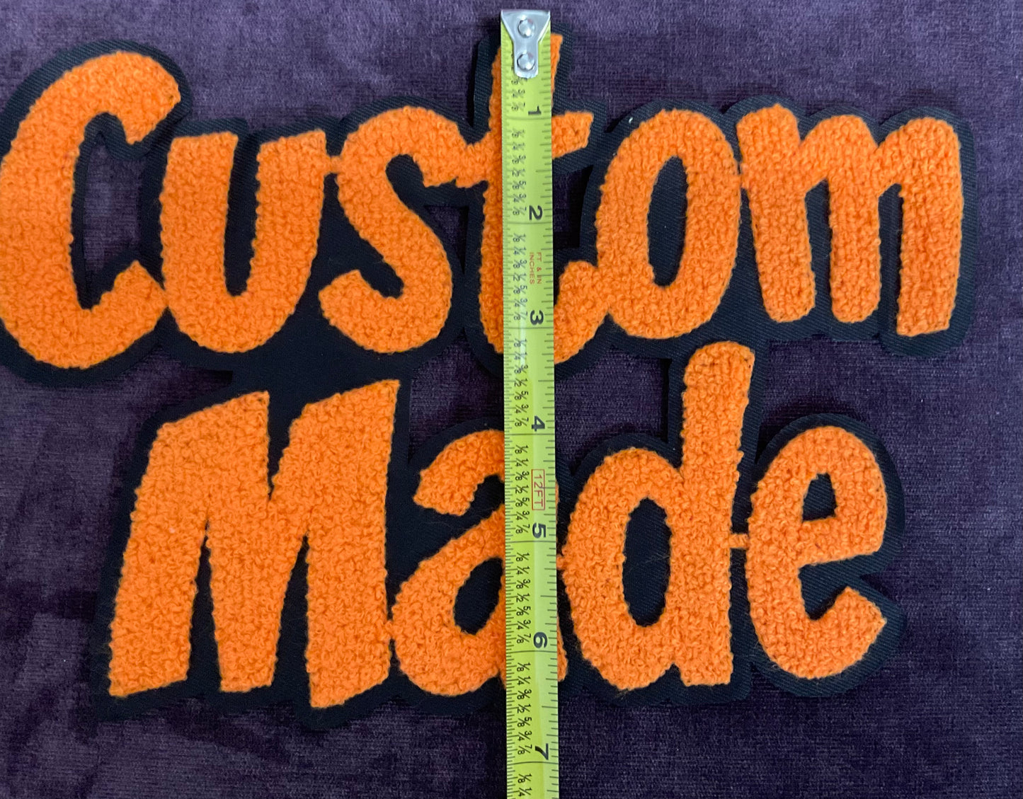 Custom Made Chenille Large Embroidery Patch,