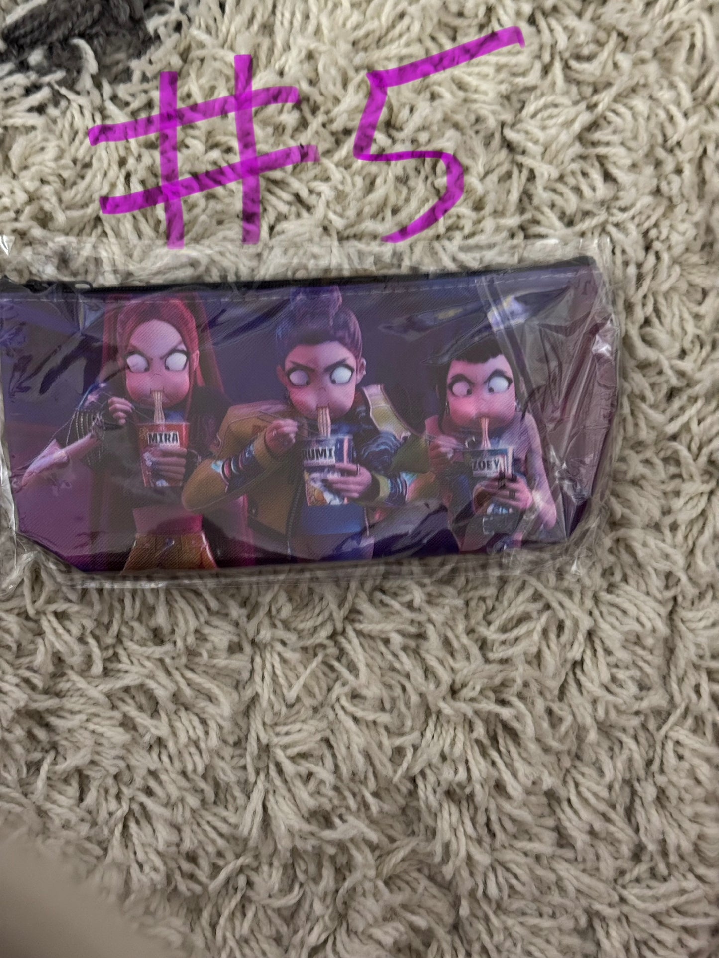 Demon Hunter Inspired Pencil or cosmetic bag, cosplay