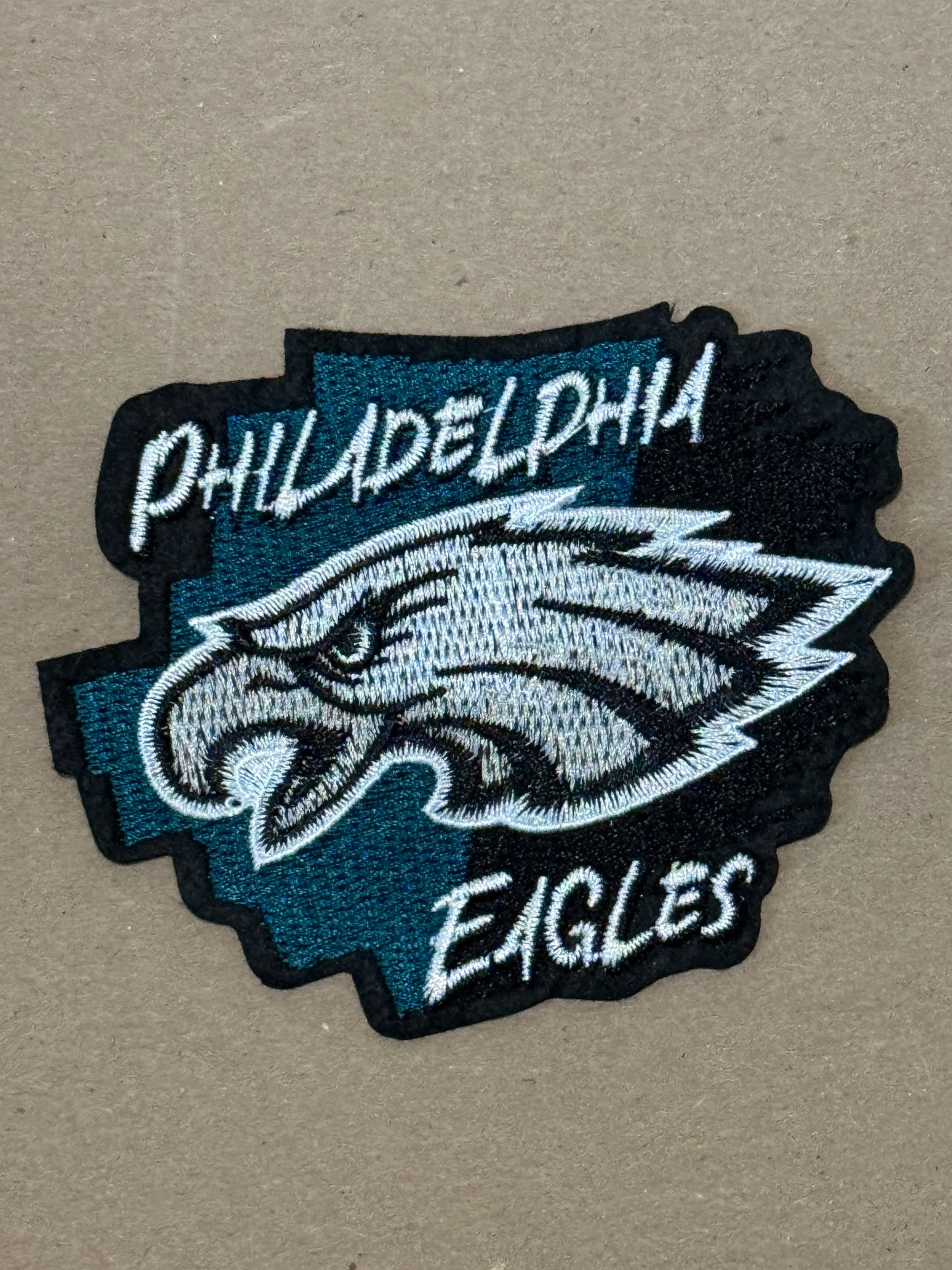 Eagles head embroidery patch, Philly, team sports