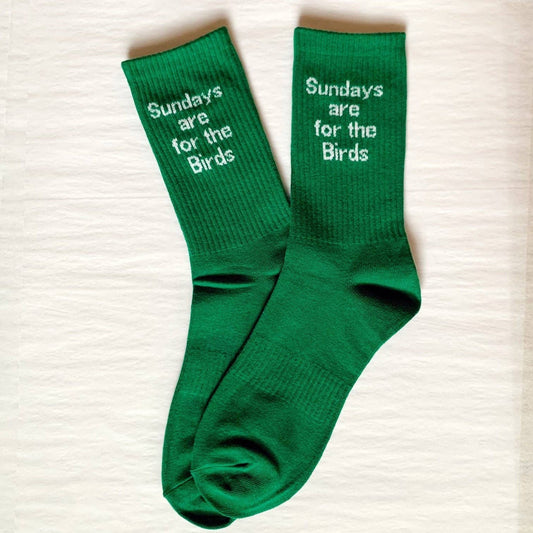 Sports Socks "Sunday's are for the Birds", bird gang socks, Philly football socks
