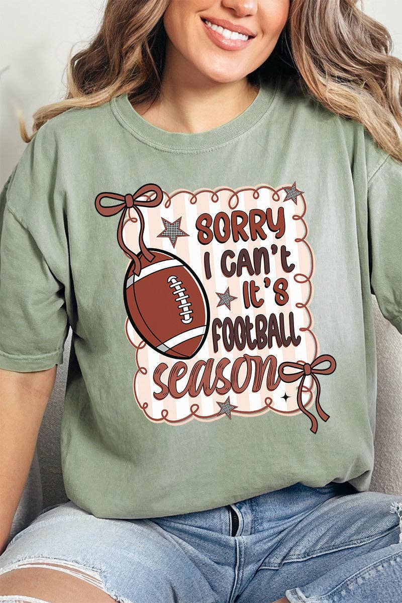 Sorry It's Football Season Comfort Colors Adult Ring-Spun Cotton Tee