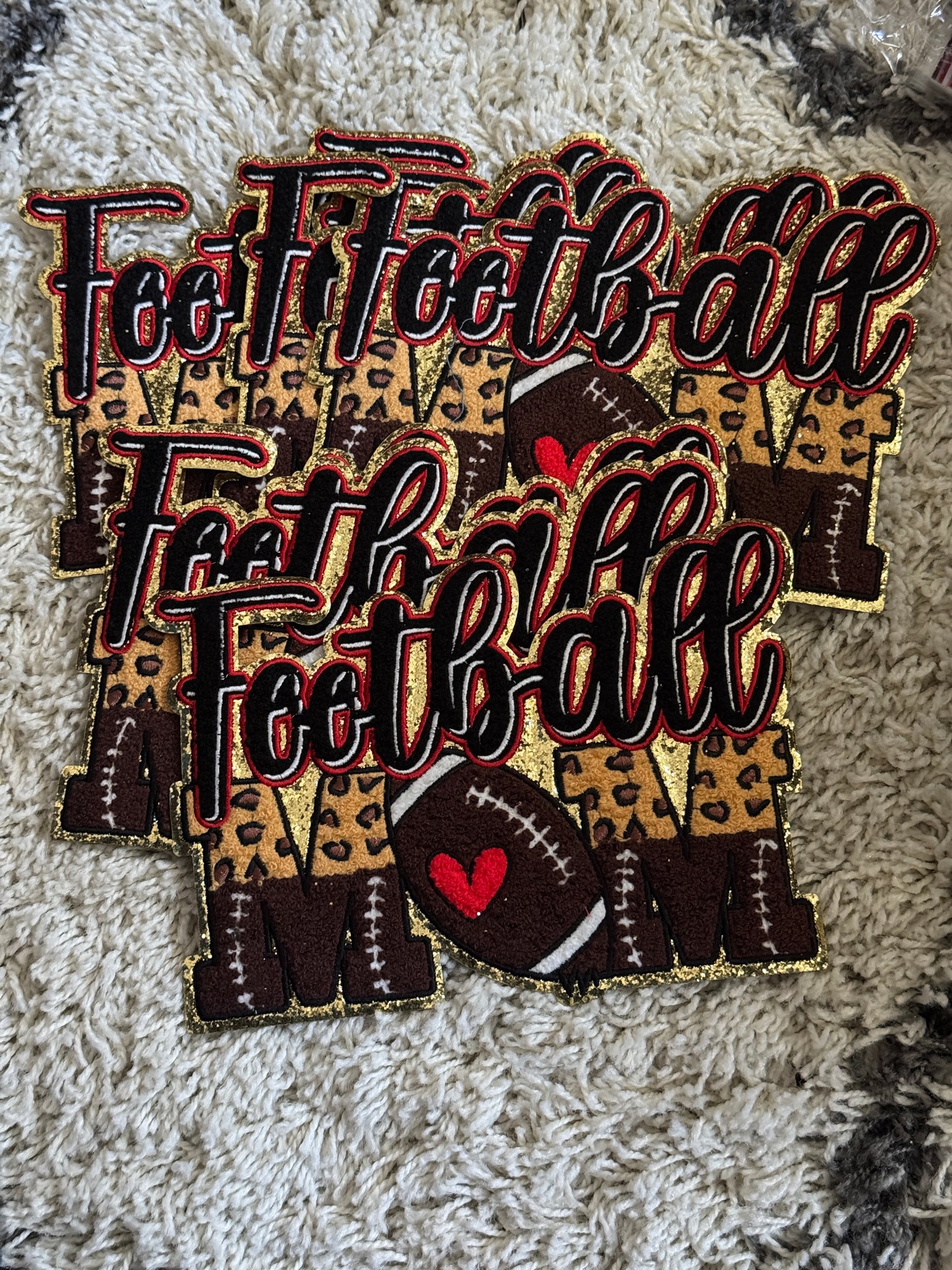Football Mom Chenille patch