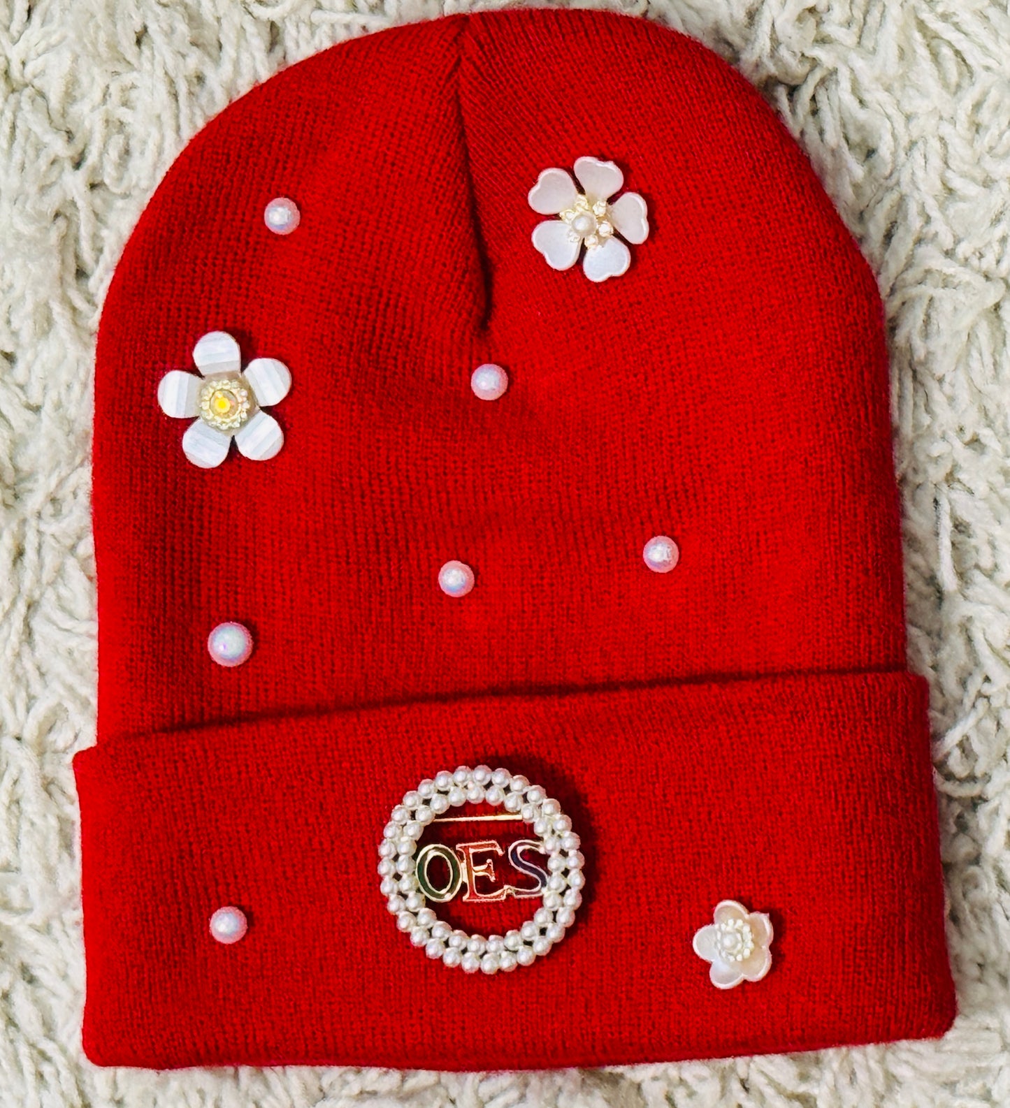 OES: Pearl Broach with OES insignia