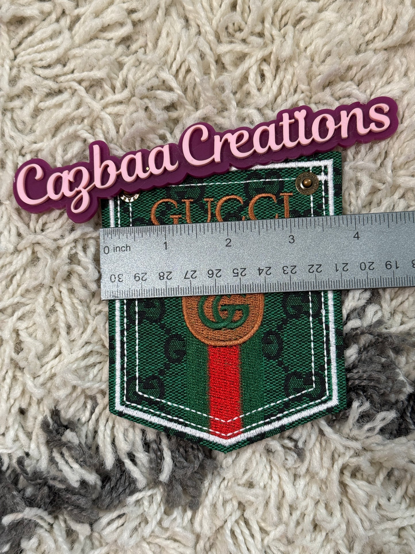 Gucci inspired Embroidery pocket