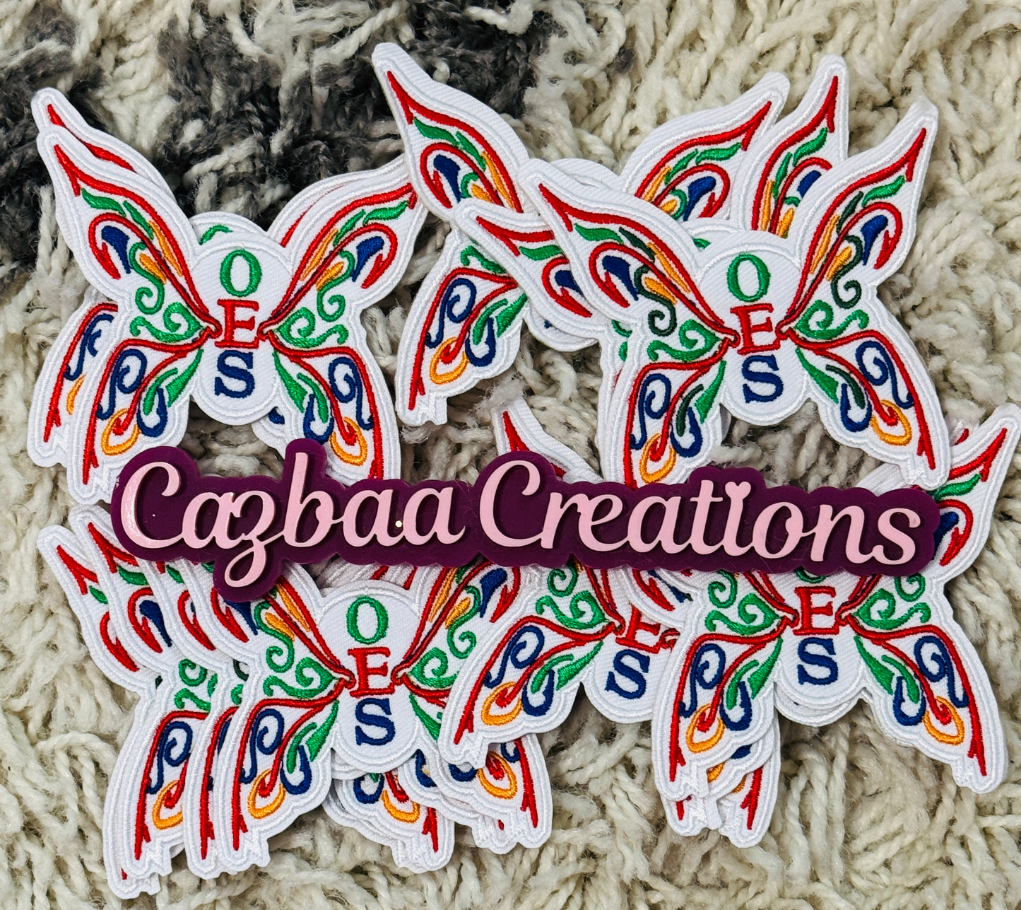 OES Butterfly embroidery patch, SISTAR, DOI