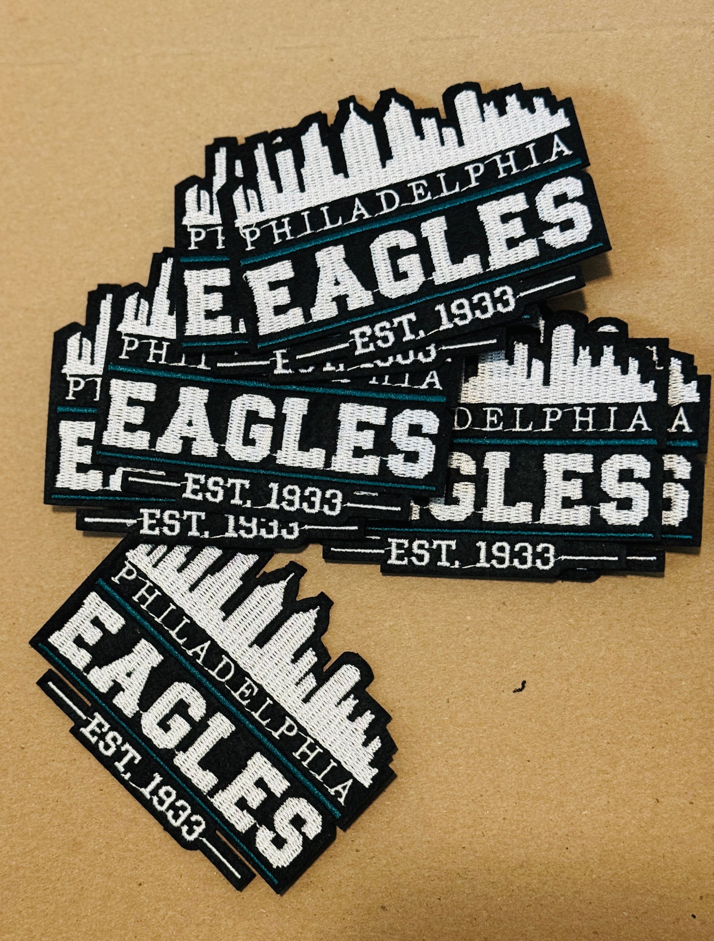 Eagles skyline Embroidery Patch, Philly,