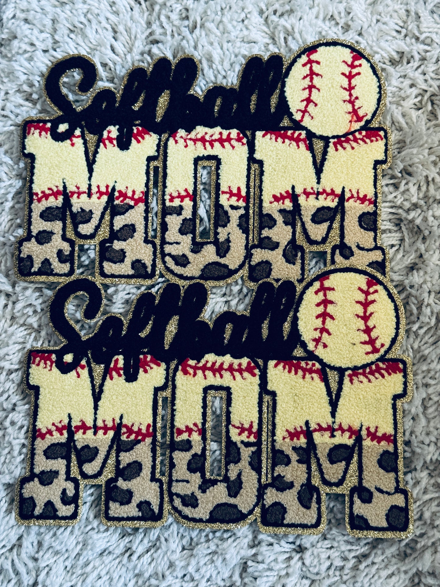 Softball Mom Chenille patch