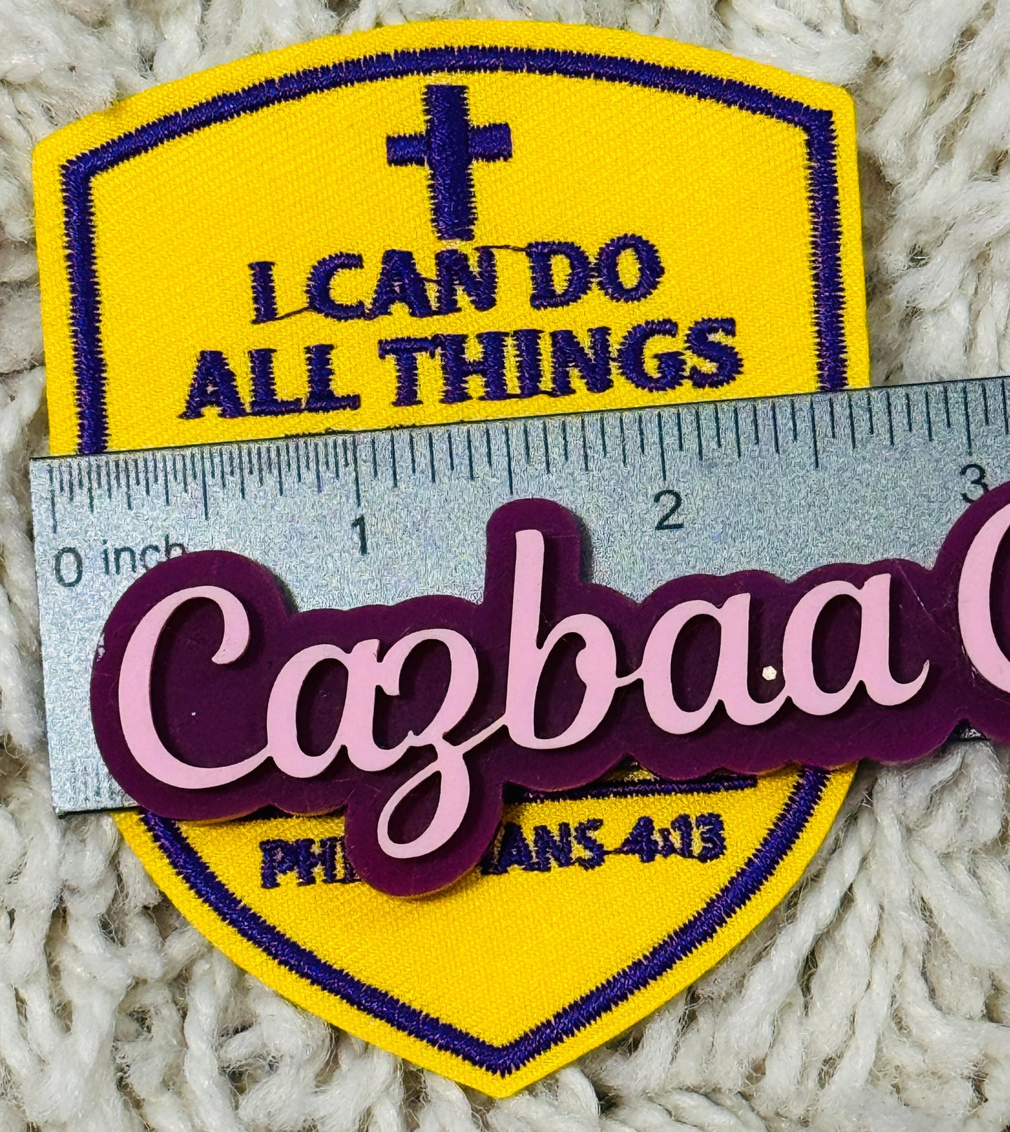 I can do all things embroidery patch