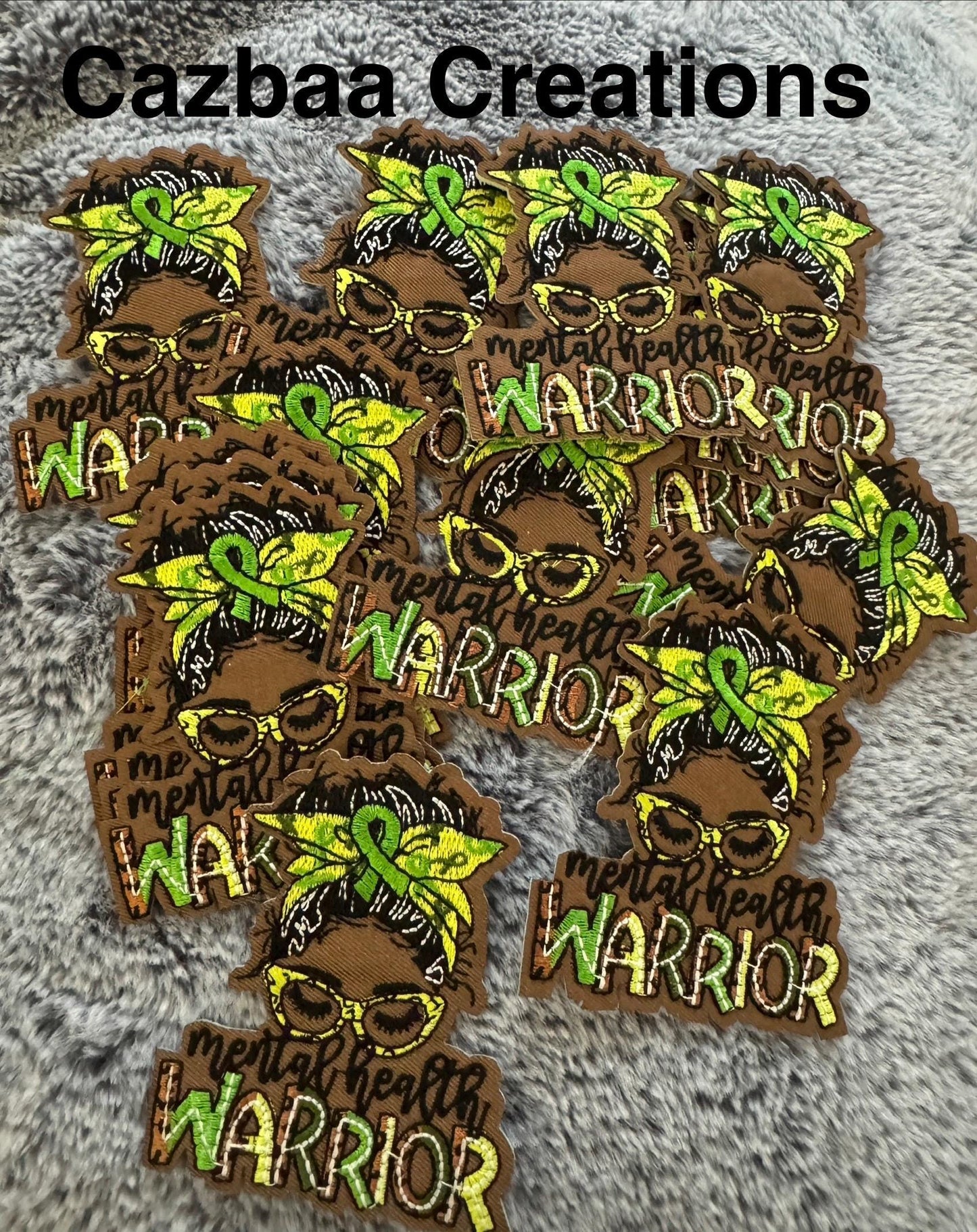 Mental Health Warrior embroidery Patch