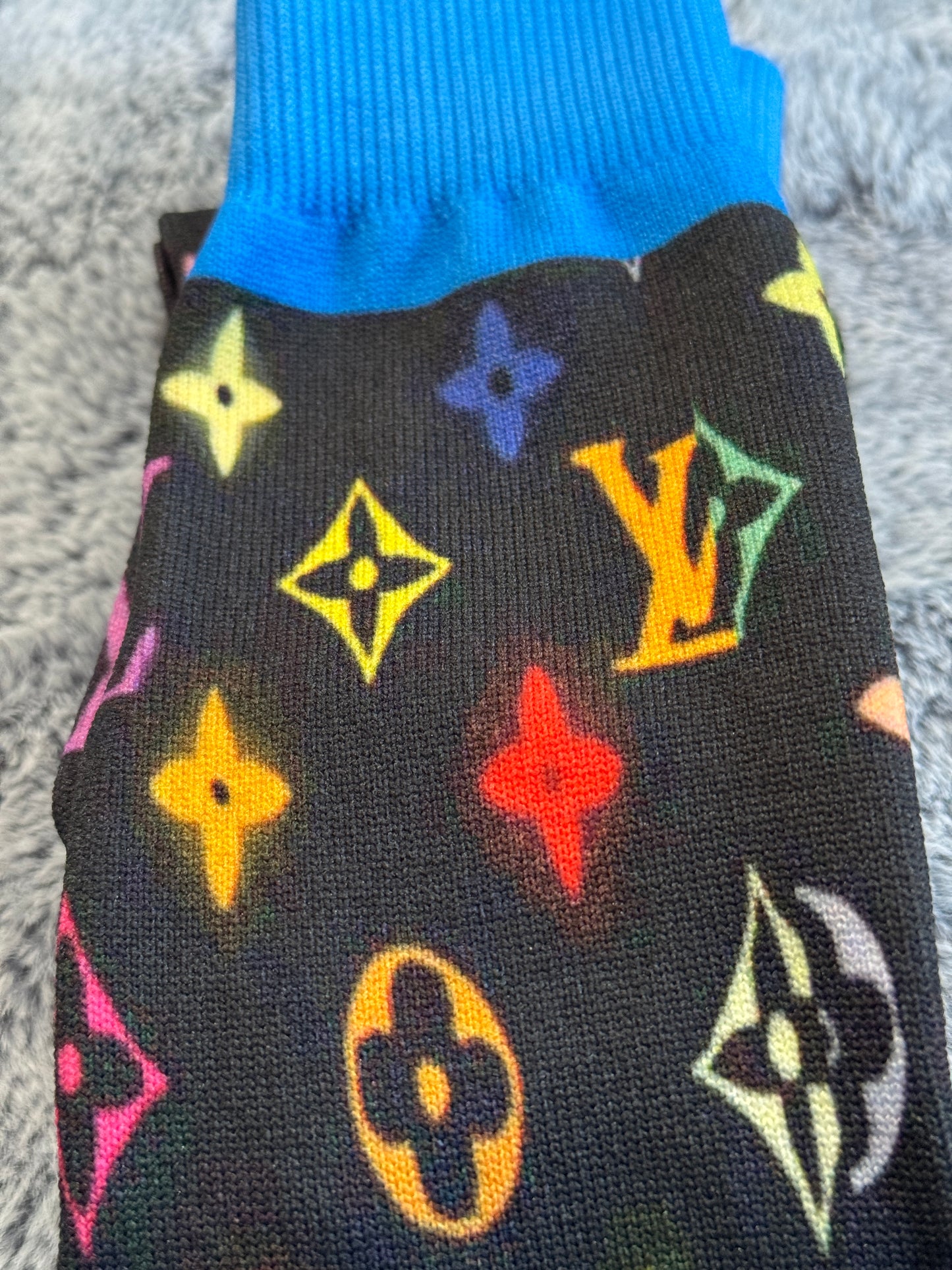 Elegant LV Inspired Black socks