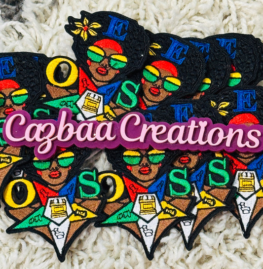 OES daughter embroidery patch, DOI, Sistar, keeper