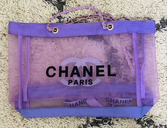 Designer Inspired Mesh Tote Bags