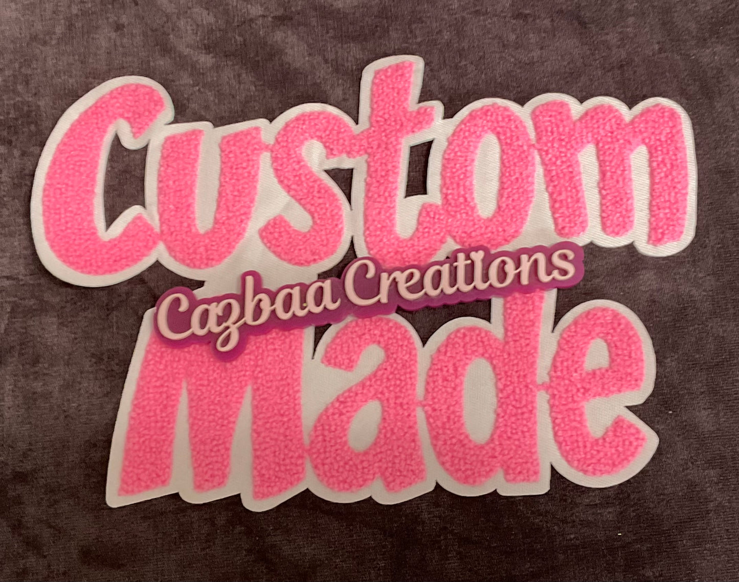 Custom Made Chenille Large Embroidery Patch,