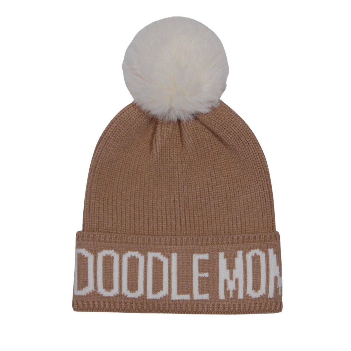 Doodle Mom PomPom Knit Beanie | Warm Winter Hat for Dog Lovers | HatPhile