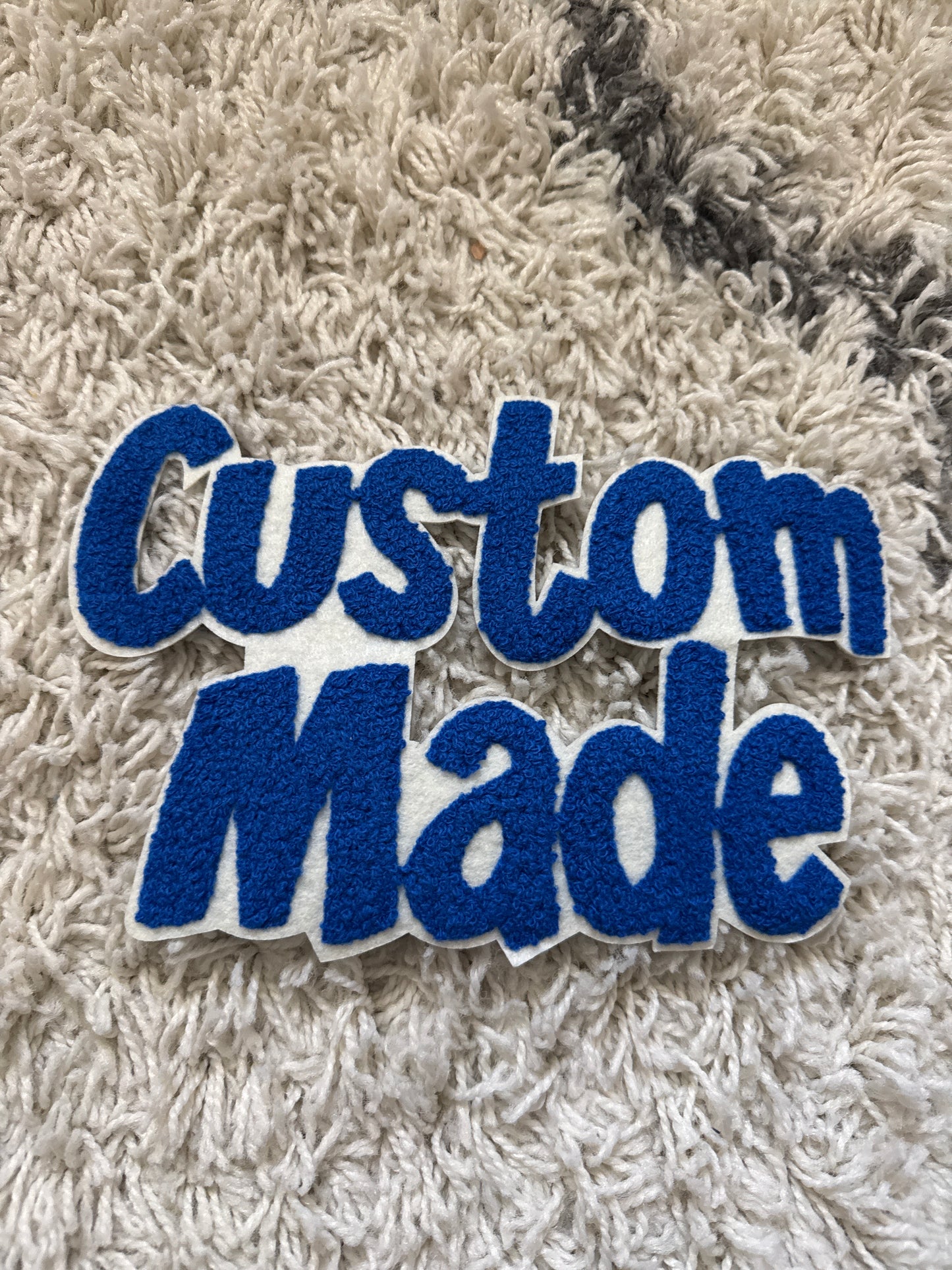 Custom Made Chenille Large Embroidery Patch,