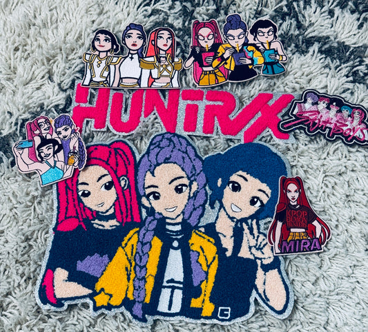 Enter the hunt -The Blood Moon Vanguard Pack, Demon slayer embroidered patch, Gothic Warrior Bundle, Huntrix , Demon Slayer