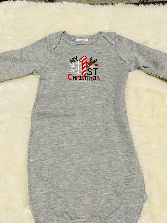 Embroidered Christmas Bodysuit - My 1st Christmas