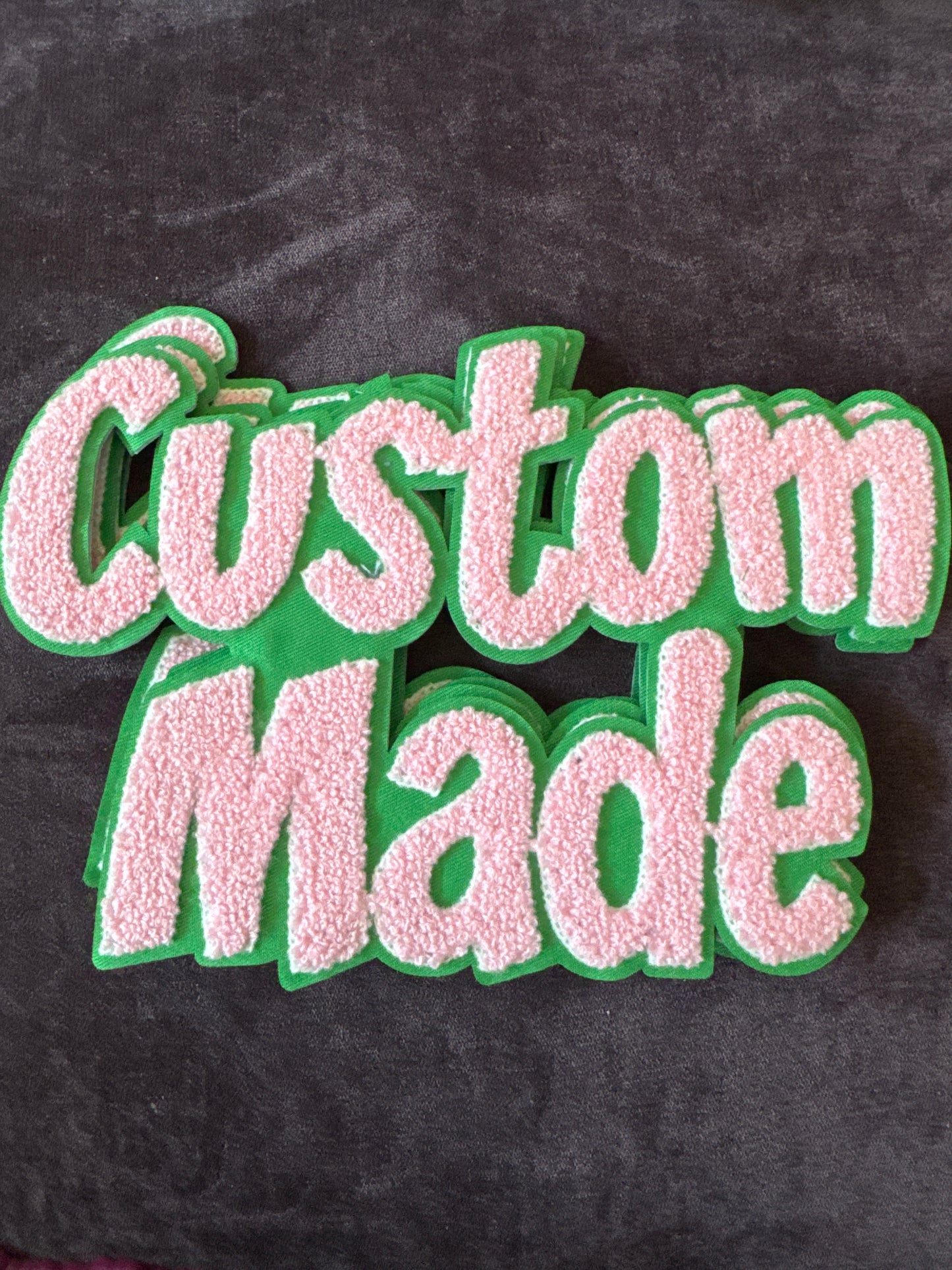 Custom Made Chenille Large Embroidery Patch,