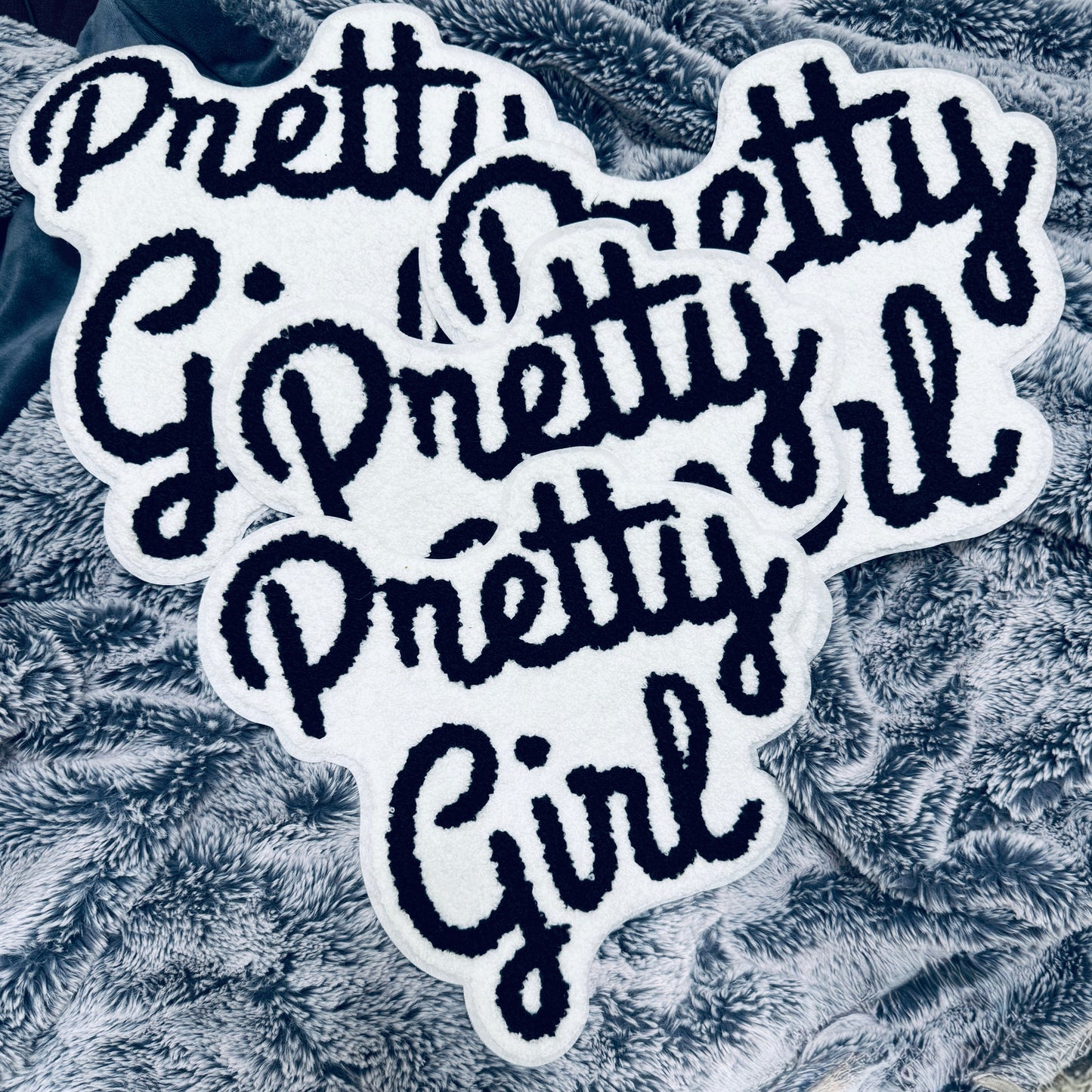 Pretty Girl Chenille Patch in various colors