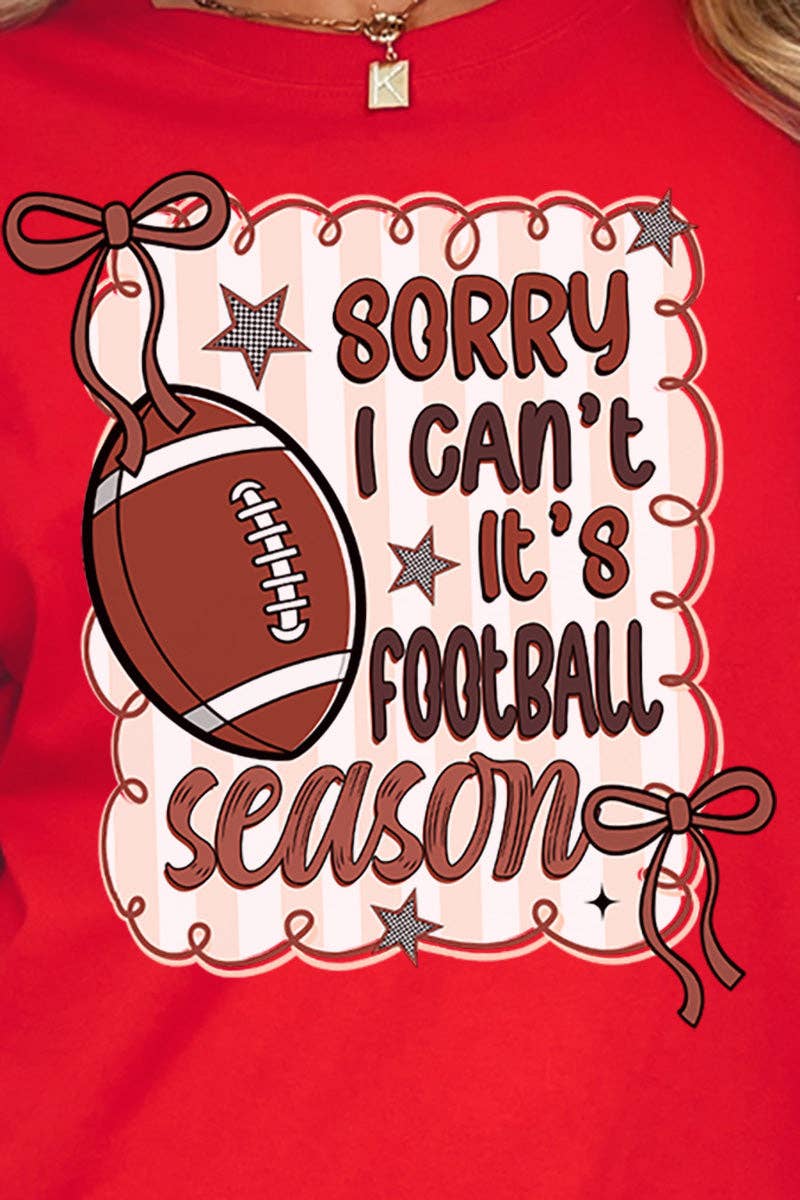 Sorry It's Football Season Comfort Colors Adult Ring-Spun Cotton Tee