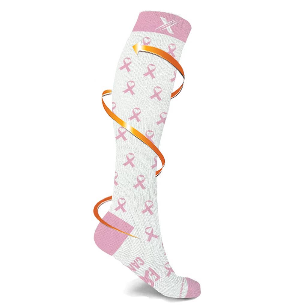 BREAST CANCER AWARENESS HOPE & LOVE SOCKS -