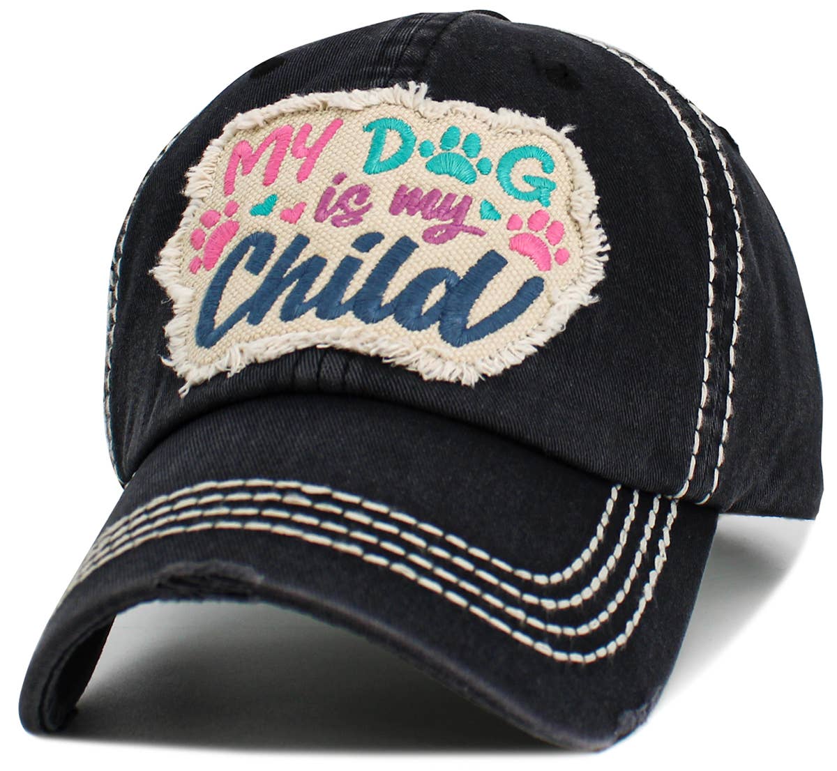 My Dog Child Vintage Ballcap