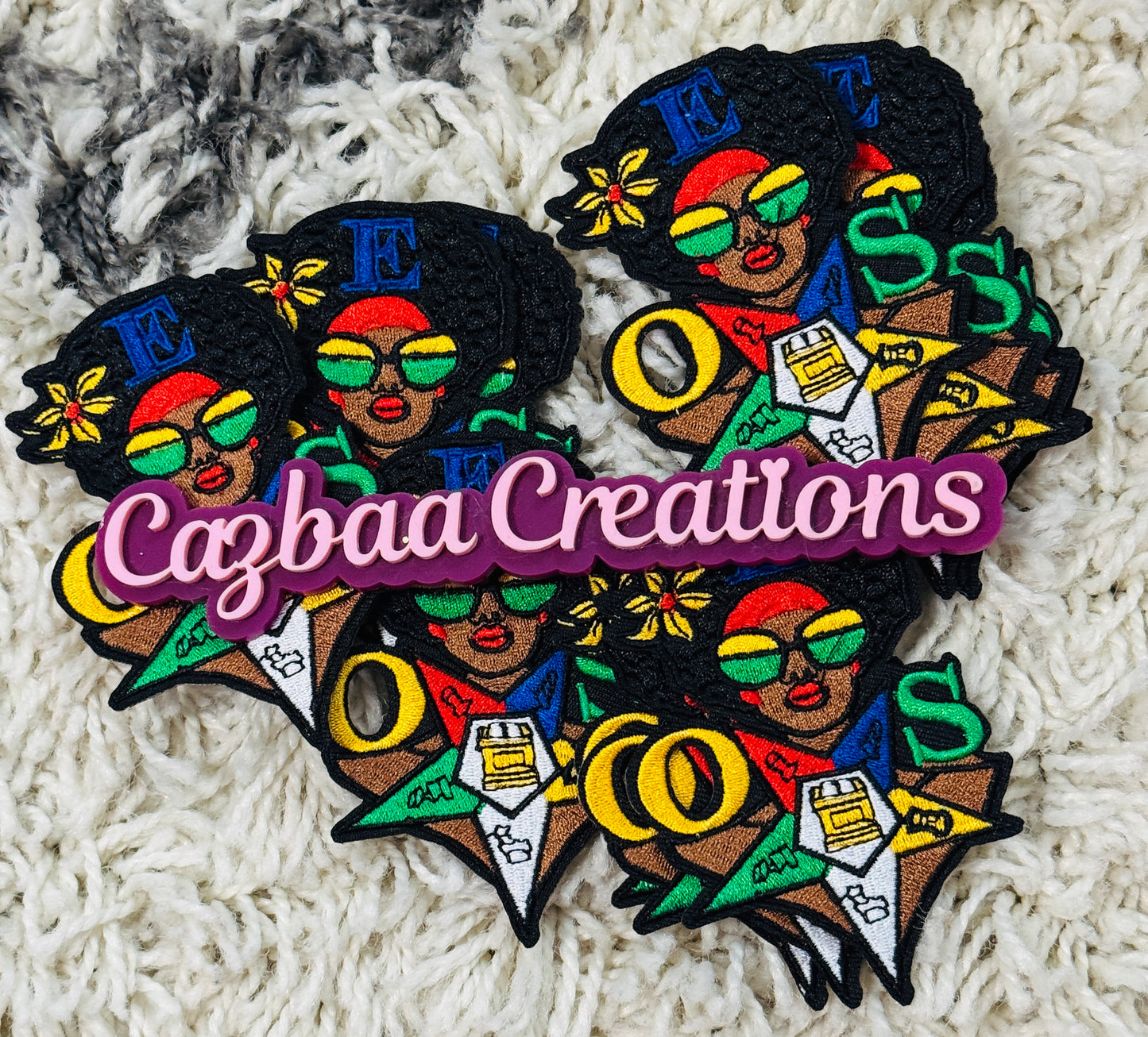 OES daughter embroidery patch, DOI, Sistar, keeper