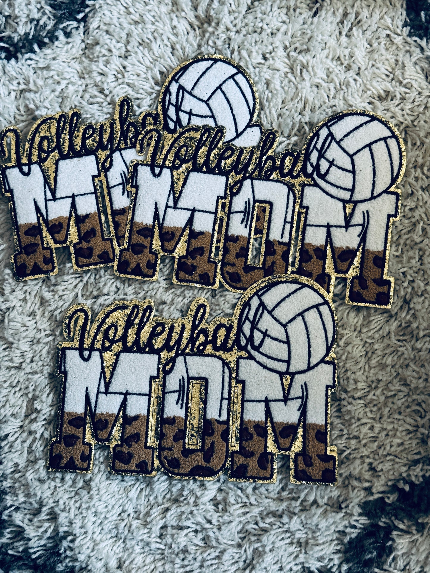 Volleyball Mom Chenille patch