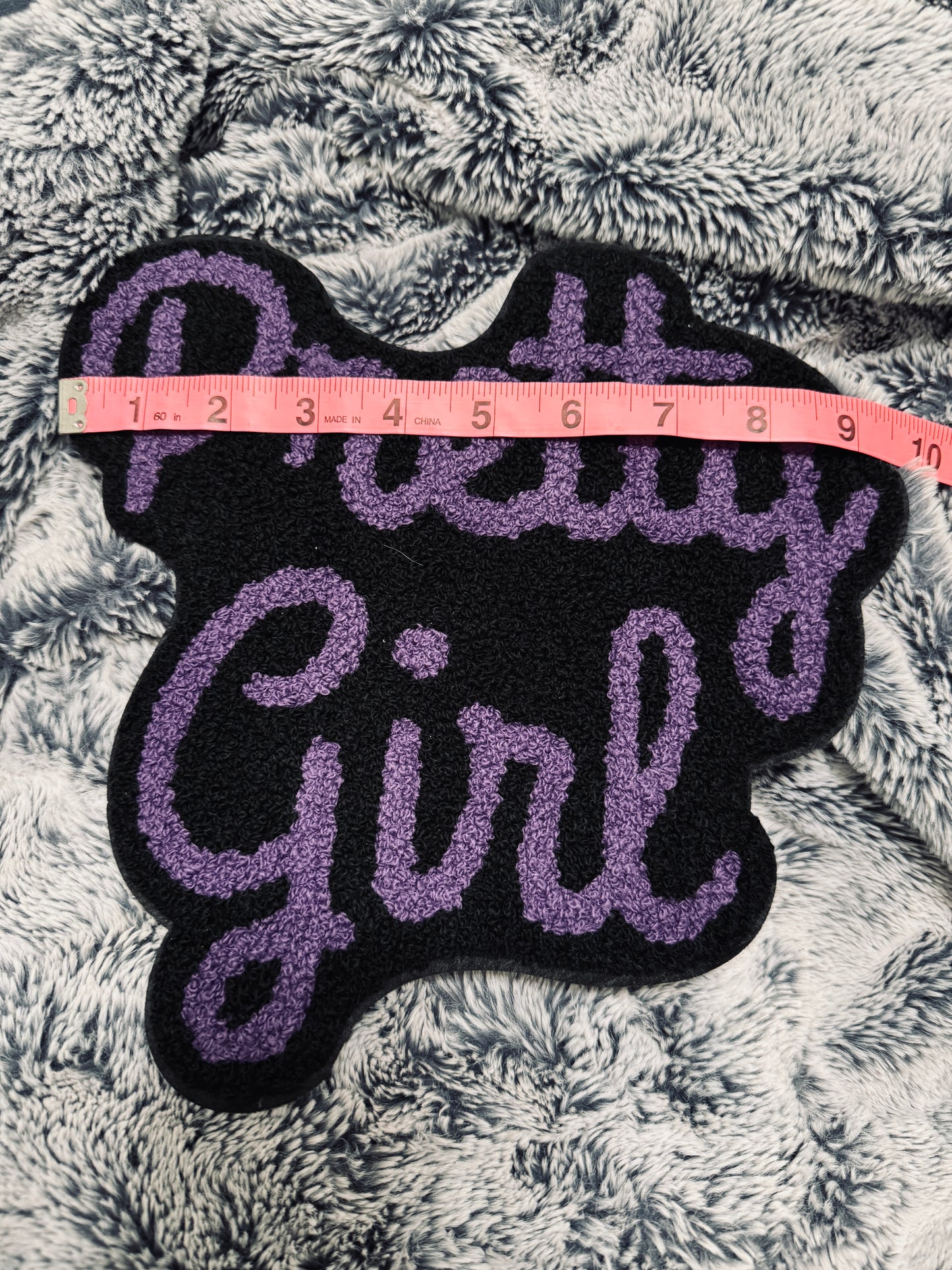 Pretty Girl Chenille Patch in various colors